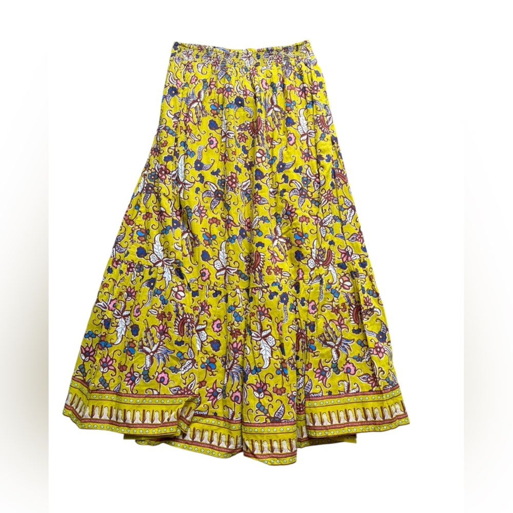 NWT Cleobella Charlene Mixed Print Organic Cotton Voile Maxi Skirt size medium. - Picture 10 of 12